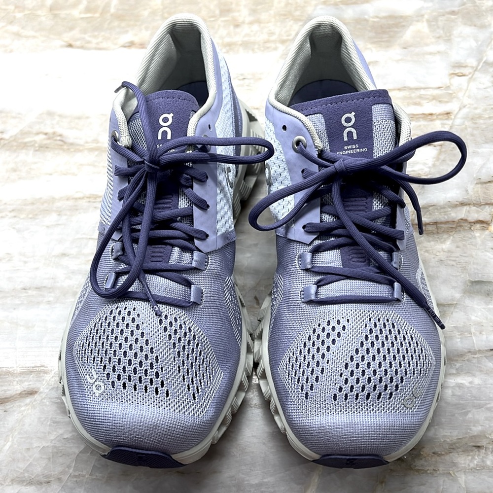 On Cloud women’s shoes. Size 8.5. Light purple/light green. EXCELLENT condition.